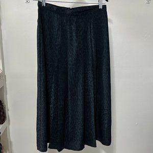 Top Shop Animal Printed Black and Blue Skirt